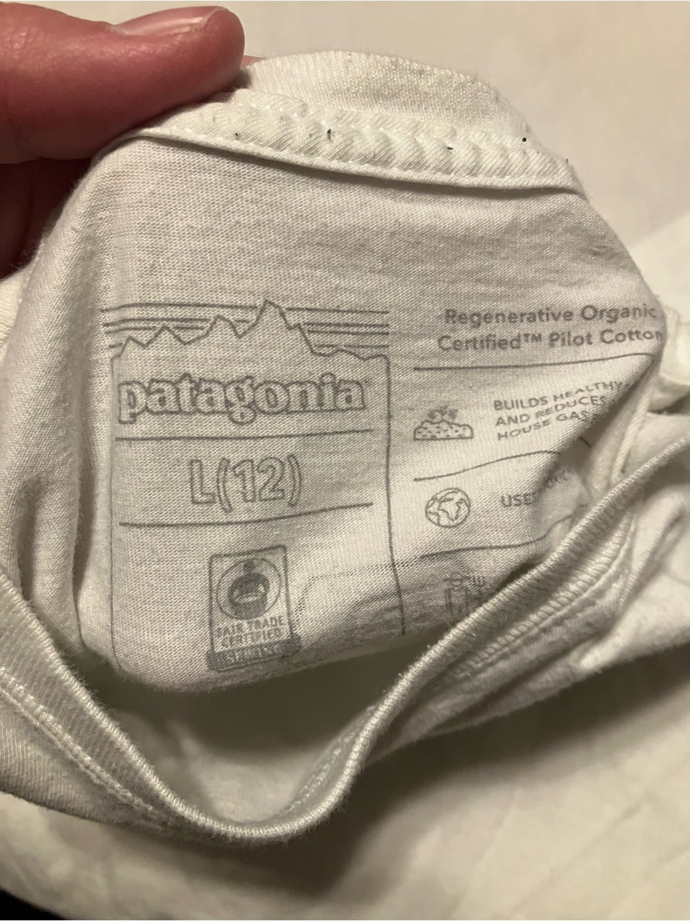 Patagonia White Short Sleeve Logo T-Shirt - Picture 4 of 4